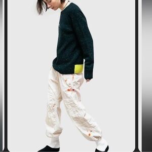 FREE CITY FLAP/SNAP PANT RTU TARP Unisex Xs NWOT paint splattered $650 rare